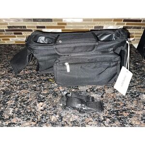 Momcozy Universal Stroller Organizer With Insulated Cup Holder Phone Bag Black